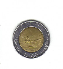 bnk mnd italia 500 lire 1995 bimetal foto