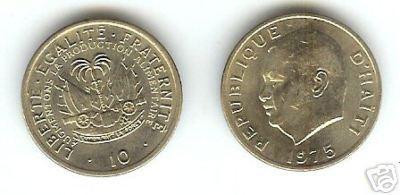 bnk mnd Haiti 10 centimes 1975 unc , personalitati foto