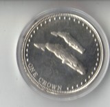 bnk mnd Tristan da Cunha 1 crown 2008 unc, fauna marina