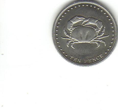 bnk mnd Tristan da Cunha 10 pence 2008 unc, fauna marina