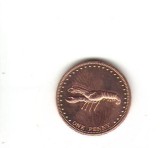 bnk mnd Tristan da Cunha 1 penny 2008 unc, fauna marina