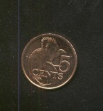 bnk mnd Trinidad Tobago 5 centi 1977 , pasare