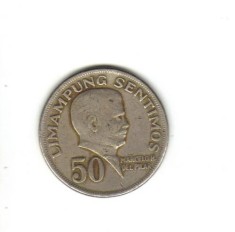 bnk mnd Filipine 50 sentimos 1972 , personalitati