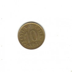 bnk mnd Estonia 10 senti 1992