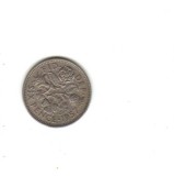 Bnk mnd Marea Britanie Anglia 6 pence 1957, Europa