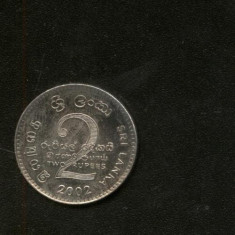 bnk mnd Sri Lanka 2 rupii 2002 unc