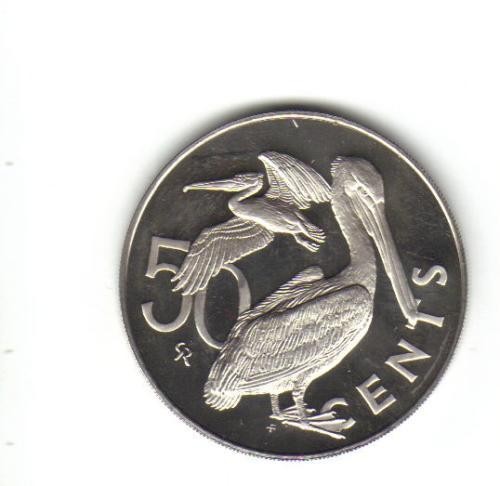 bnk mnd British Virgin Islands 50 centi 1973 unc