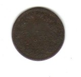 bnk mnd Austria 1 kreuzer 1859 E , monetaria Alba Iulia