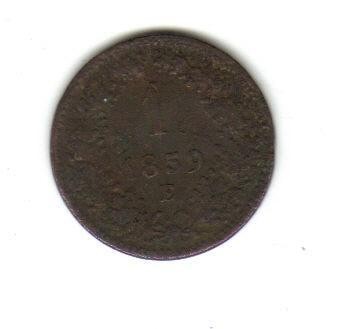 bnk mnd Austria 1 kreuzer 1859 E , monetaria Alba Iulia foto