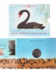 bnk mnd Australia 10 $ 1990 unc, argint , Western Australia