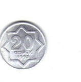 Bnk mnd Azerbaidjan 20 qapik 1993 unc, Europa