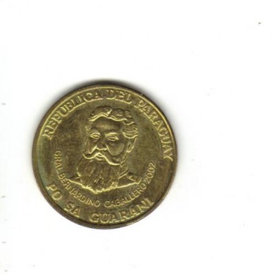bnk mnd Paraguay 500 guaranies 2002 unc , personalitati foto