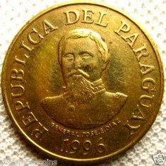 bnk mnd Paraguay 100 guaranies 1996 unc , personalitati