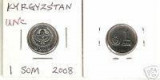 Bnk mnd Kyrgyzstan 1 som 2008 unc, Asia