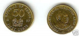 Bnk mnd Kenya 50 centi 1997 unc , personalitati, Africa