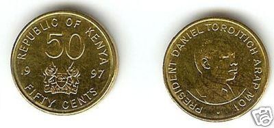 bnk mnd Kenya 50 centi 1997 unc , personalitati