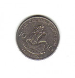 Bnk mnd East Caribbean States 10 centi 1996 , corabie, America Centrala si de Sud