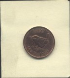 bnk mnd Marea Britanie Anglia farthing 1939 , pasare
