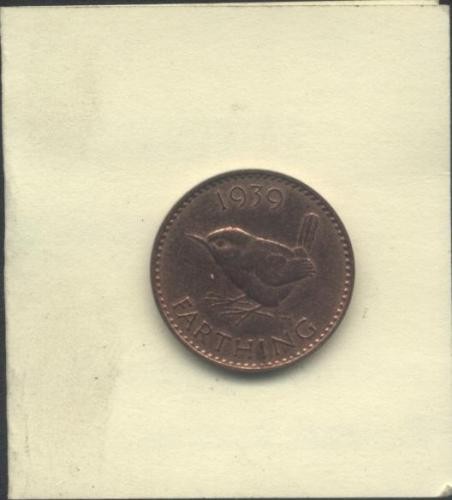 bnk mnd Marea Britanie Anglia farthing 1939 , pasare bnk mnd Marea Britanie Anglia farthing 1939 , pasare