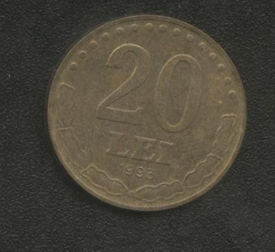 bnk mnd Romania 20 lei 1993 foto