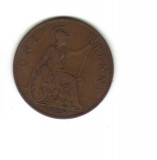 Bnk mnd Marea Britanie Anglia 1 penny 1928, Europa