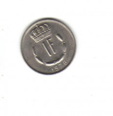 bnk mnd luxemburg 1 franc 1978 foto