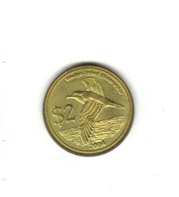 bnk mnd Keeling si Cocos 2 $ 2004 unc , pasare foto