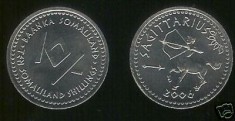 bnk mnd Somaliland 10 shillings 2006 unc , sagetator