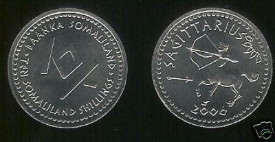 bnk mnd Somaliland 10 shillings 2006 unc , sagetator foto