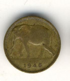 Bnk mnd Congo belgian 1 franc 1946 , fauna, Africa