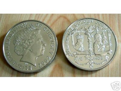 bnk mnd Guernsey 5 pounds 2002 unc foto