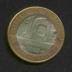 bnk mnd Franta 10 franci 1989 bimetal