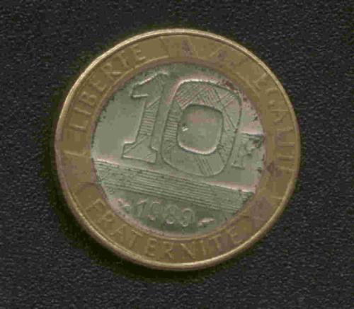 bnk mnd Franta 10 franci 1989 bimetal