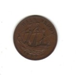 bnk mnd Marea Britanie Anglia 1/2 penny 1959 xf , corabie