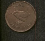 bnk mnd Marea Britanie Anglia farthing 1943 pasare