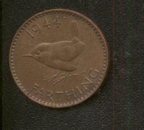 bnk mnd Marea Britanie Anglia farthing 1944 pasare