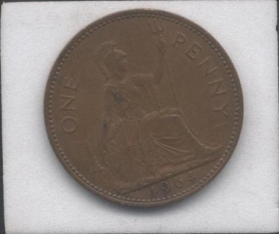 bnk mnd Marea Britanie Anglia 1 penny 1964 foto