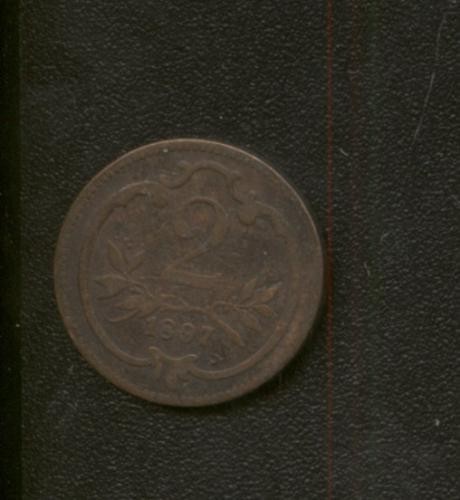 bnk mnd Austria 2 heller 1897 bnk mnd Austria 2 heller 1897