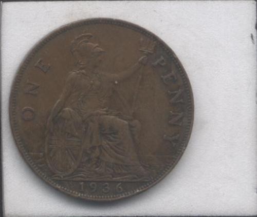 bnk mnd Marea Britanie Anglia 1 penny 1936