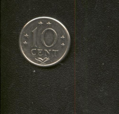 bnk mnd Antilele Olandeze 10 centi 1979 foto