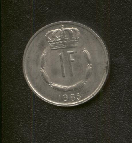 bnk mnd Luxemburg 1 franc 1965