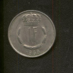 bnk mnd Luxemburg 1 franc 1968