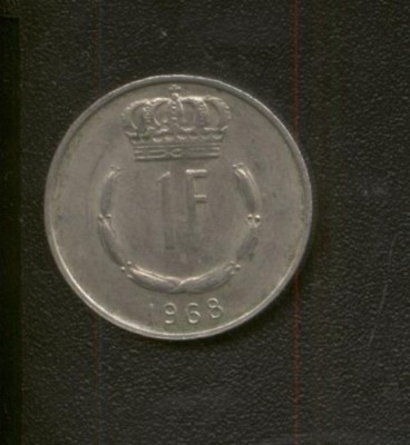 bnk mnd Luxemburg 1 franc 1968 foto