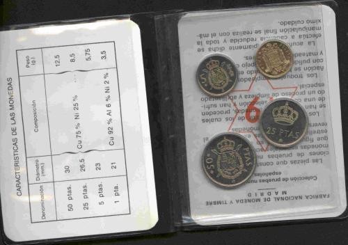 bnk mnd Spania set 4 monede necirculate ,in folder original - 1979 bnk mnd Spania set 4 monede necirculate ,in folder original - 1979