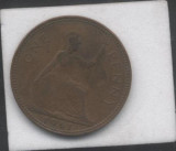 Bnk mnd Marea Britanie Anglia 1 penny 1961, Europa