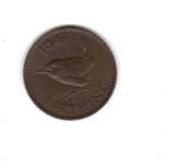 bnk mnd Marea Britanie Anglia farthing 1947 pasare