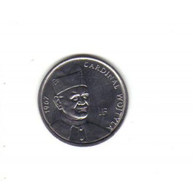 bnk mnd R D Congo 1 franc 2004 unc, Papa Ioan Paul II foto
