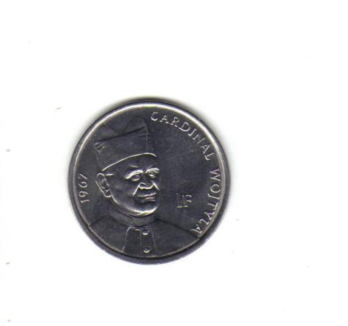 bnk mnd R D Congo 1 franc 2004 unc, Papa Ioan Paul II