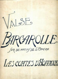 182 Partitura - ,,Valse Barcarolle&quot; -antebelica