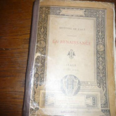 Eugene Muntz - Histoire de l'Art pendant la Renaissence II- Ed. Hachette 1891